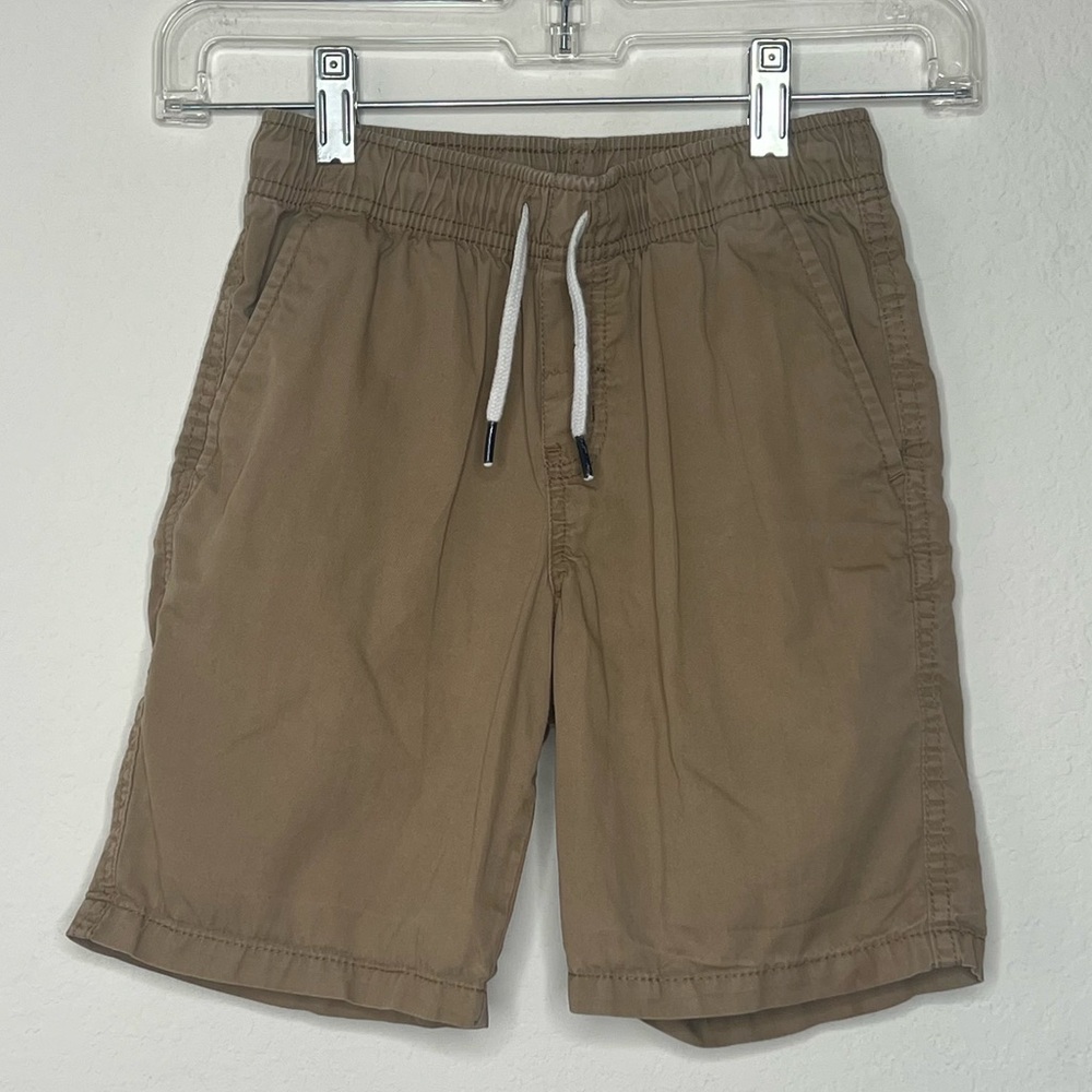 Cat & Jack Boys Khaki Pull-On Woven Shorts
